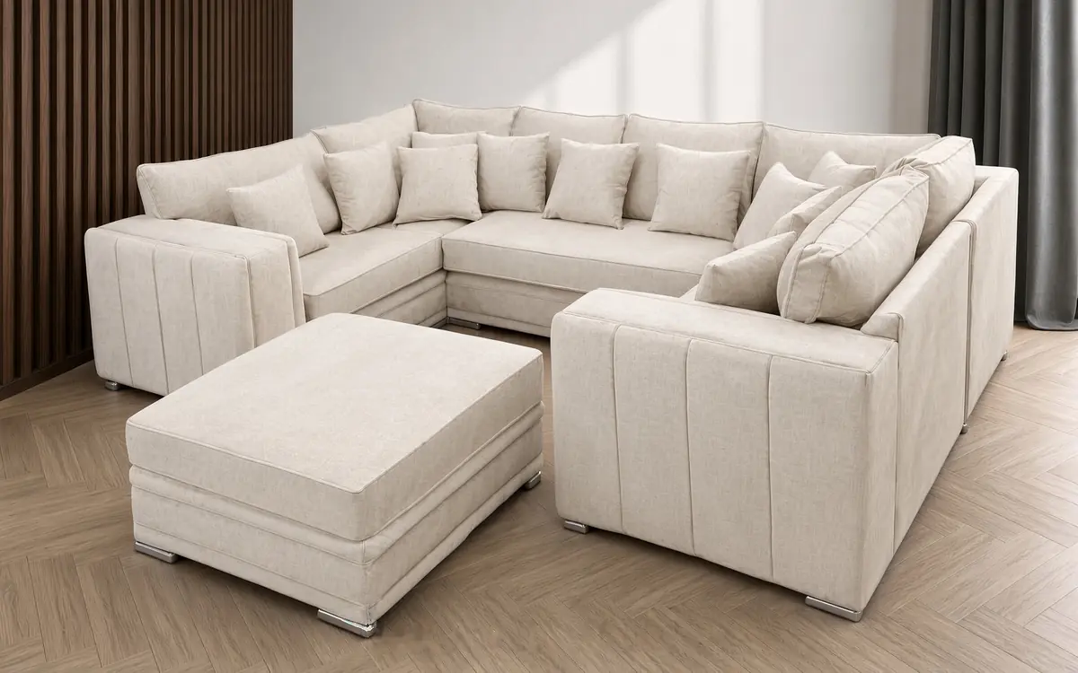 Alaska U-Shape Sofa – U-Shape Sofa in Ivory
