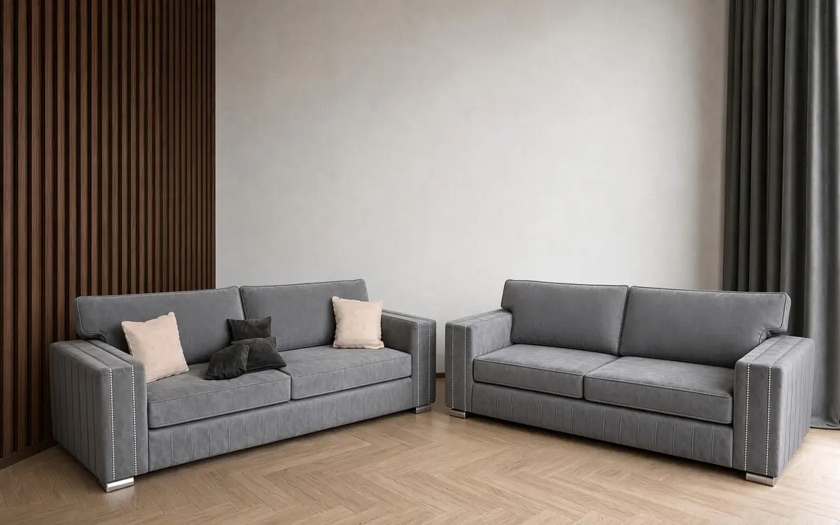 Maya Sofa – 3 + 2 sofa set in Light Grey