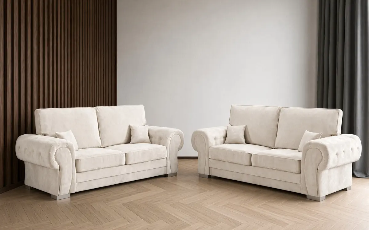 Verona Sofa – 3 + 2 sofa set in Ivory